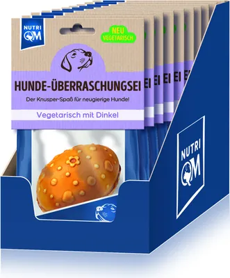 Produktbild von NutriQM Hunde-Überraschungsei Veggie Edition 5 x 60g
