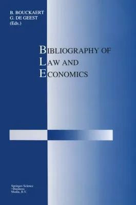 Immagine prodotto di Bibliography of Law and Economics