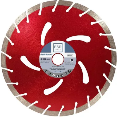 Produktbild von Diamanttrennscheibe Beton Segment Diamantscheibe 230 mm 230 mm RedPower Beton