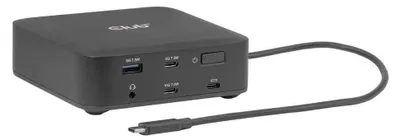 Obrázok produktu pre CLUB3D CSV-2542, Dokovanie, USB 3.2 Gen 2 (3.1 Gen 2) Type-C, 100 W, 3,5 mm, 10,100,1000,2500 Mbit/s, Čierna