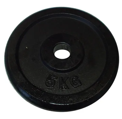 Obrázok produktu pre Liatinové kotúče (závažia) pre činky 5 kg, 30 mm