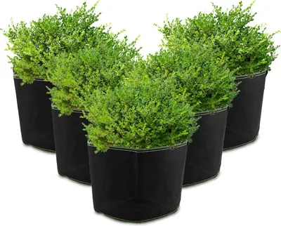 Produktbild von Pflanzsäcke 10 Gallon Vliesstoff Pflanztopf Set für Balkon Garten 40 cm Durchmesser