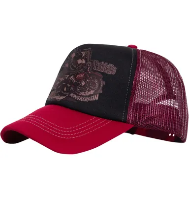 Produktbild von King Kerosin Trucker Cap Motor Psycho black/red