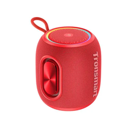 Zdjęcie produktu dla Tronsmart T8 Mini, 16 W, 65 - 20000 Hz, Przewodowy i Bezprzewodowy, 15 m, Przenośny głośnik stereo, Czerwony