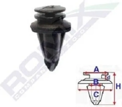 Produktbild von 5x ROMIX C60631 Clip Zier- / Schutzleiste unten