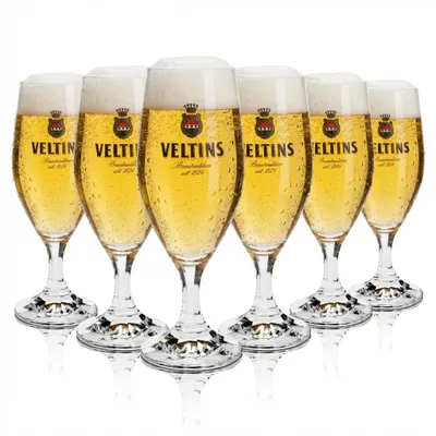Produktbild von 6x Veltins Bier Glas 0,25l Pokal Ritzenhoff