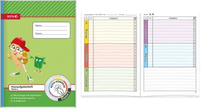 Immagine prodotto di ROTH 89254 Quaderno dei compiti, 3a classe, DIN A5