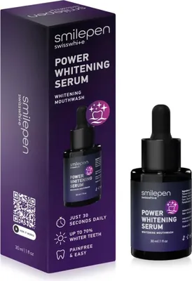 Immagine prodotto di Smilepen Power Whitening 30 ml Siero sbiancante e collutorio