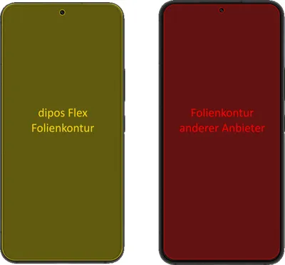 Produktbild von 2x Schutzfolie für Samsung Galaxy S22 Folie, 100% Displayabdeckung, dipos Flex