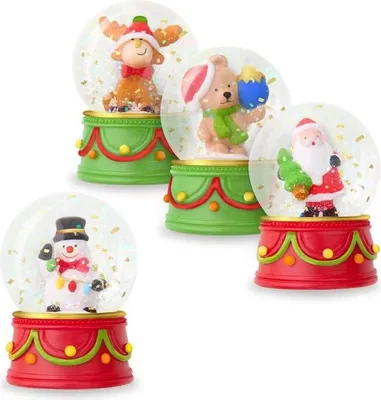 Produktbild von Trendhaus Handelsgesellschaft MM SF Schneekugel Glitzer, 4- 12