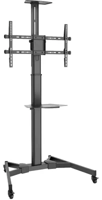 Produktbild von Digitus TV Präsentationswagen, 50 kg, 177,8 cm (70"), 94 cm (37"), 600 x 400 mm, 186 - 218 mm, -10 - 10°