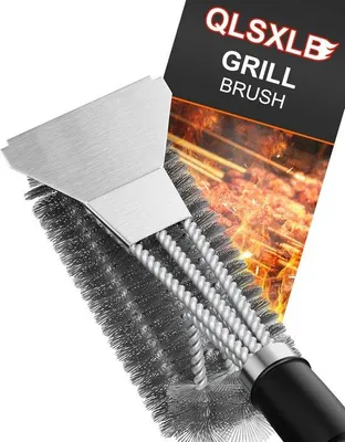 Produktbild von Famanu Grillbürste mit Schaber - Edelstahl - Für BBQ und Grill