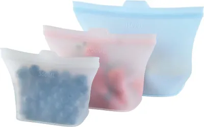 Obrázok produktu pre GOURMETmaxx silikónové vrecká na uchovávanie potravín, 3 ks