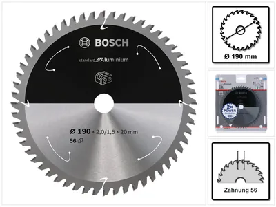 Obrázok produktu pre Bosch 2 608 837 770, Hliník, 19 cm, 2 cm, 1,5 mm, 7900 ot/min, 2 mm