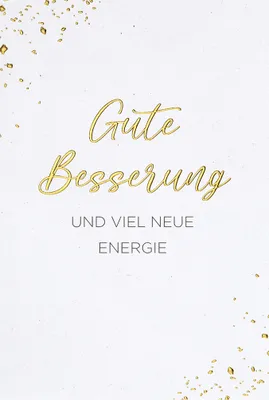Produktbild von Genesung Karte mit Umschlag, unverpackt, Gute Besserung und viel neue Energie
