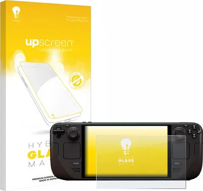 Produktbild von upscreen Entspiegelungs Schutzglas für Valve Steam Deck OLED Schutzfolie Panzer Folie Glas Display Schutz matt