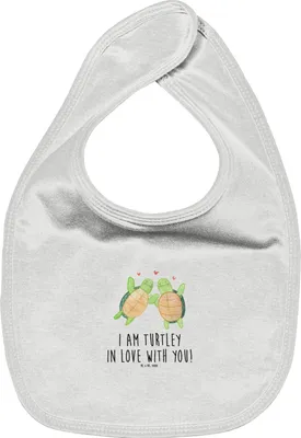Produktbild von Mr. & Mrs. Panda Lätzchen Schildkröten Paar - Weiß - Geschenk, Jahrestag, Freund, Kinderlätzchen, Sabber, Für Babys, Schlabberlatz, Freundin, Hochzeitstag, Frauen