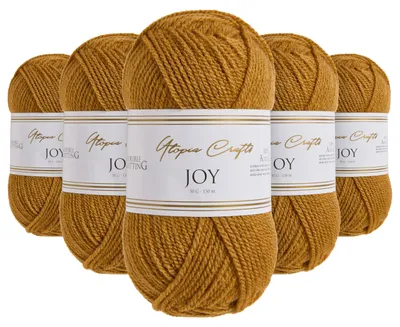 Breigarn 5 x 50 g, 100% Acryl, Sienna, 750 m