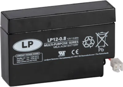 Image de Landport Batterie au plomb 12V 0,8Ah AGM Batterie NSA LP12-0,8