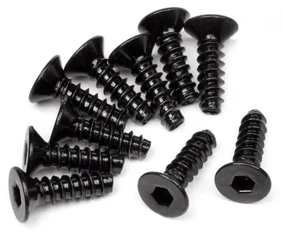 Imagen del producto de Tornillo para tarugos HPI, M3x10mm (paquete de 10 unidades)
