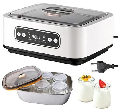 Joghurtbereiter 1,6 l mit 6 Gläsern, LCD, Timer