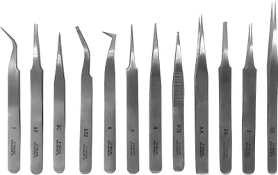 Produktbild von PAULIMOT Modellbau-Pinzetten-Set, 12-teilig