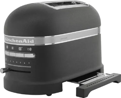 Immagine prodotto di KITCHENAID 5KMT2204EBK tostapane nero in ghisa a 2 fette, funzione scongelamento, funzione bagel (perfetto per tostare i bagel)