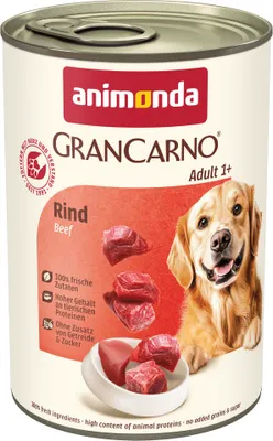 Produktbild von ANIMONDA GranCarno Adult Beef - Nassfutter für Hunde - 400g