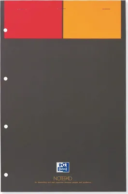 Image de Oxford International Bloc-notes "NOTEPAD" DIN A4+ quadrillé 80 feuilles
