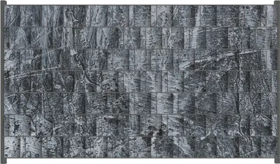 Produktbild von Wallario Zaunsichtschutz mit Motiv Alte graue Steinwand für Ein- und Doppelstabmatten Zäune in der Größe 250 x 140 cm