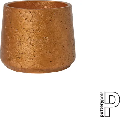 Produktbild von Pottery Pots Blumentopf Patt Metallic Kupfer D 20 cm H 16 cm