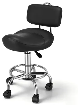 Image de Elzusha - Tabouret ergonomique avec dossier et hauteur réglable