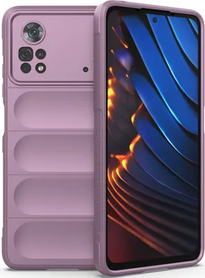 Produktbild von Xiaomi Poco X4 Pro 5G Hülle, Weich TPU Silikon Stossfest Anti-rutsch Schutzhülle für Xiaomi Poco X4 Pro 5G Lila