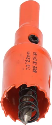 Zdjęcie produktu dla Wiertło do otworów ze stali szybkotnącej z trzpieniem do drewna i metalu 7/8 cala (22 mm)