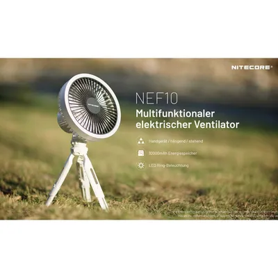 Produktbild von Nitecore Ventilator NEF10 mit Licht und Powerbank in 2 Farben farbe