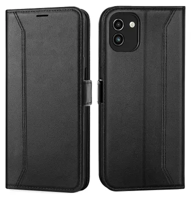 Image de Housse pour Samsung Galaxy A03 Housse Flip Case pliable Housse de protection, noir