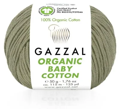 Produktbild von Wolle Gazzal Organic Baby Baumwolle 431 j. khaki - Stricken & Häkeln