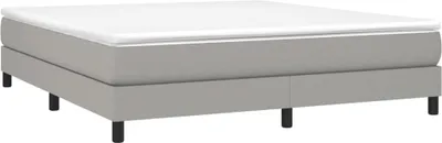 Produktbild von vidaXL Boxspringbettgestell Hellgrau 160x200 cm Stoff