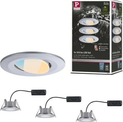 Immagine prodotto di Paulmann Luce da incasso LED Calla set di 3 luci orientabili