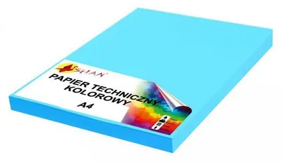Obrázek produktu pro Technický papír A4, 160 g, modrý, 50 listů