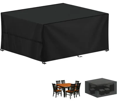 Immagine prodotto di Copertura protettiva per mobili da giardino, dimensioni 170x140x75 cm, impermeabile, anti-UV, tessuto Oxford 420D, resistente