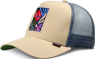 Produktbild von DJINNS Trucker Cap HFT M-Flowers beige