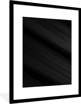 Produktbild von MuchoWow® Gerahmtes Poster Schwarz - Grau - Design - Textur 60x80 cm - Poster mit Schwarzem Bilderrahmen Wandposter Rahmen Foto Bilder - Wohnzimmer - Dekorationen - Prämie