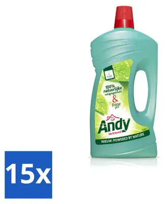 Produktbild von 15 x Andy Allesreiniger Fris & Vertrouwd - 1 Liter - Vorteilspackung - 15 Stücke