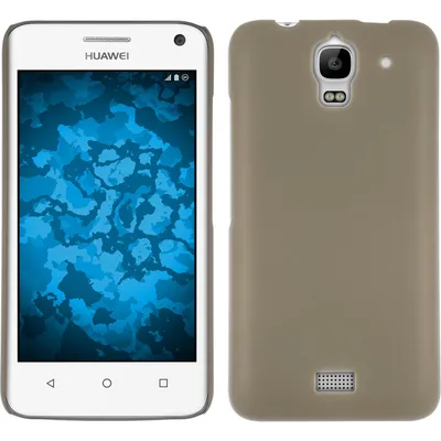 Produktbild von PhoneNatic Case kompatibel mit Huawei Y360 - Hülle gold gummiert Hard-case + 2 Schutzfolien