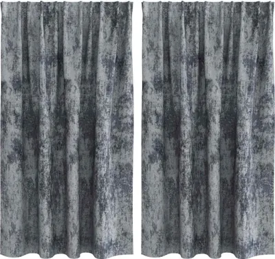 Produktbild von vidaXL Samtvorhänge mit Vorhängen 2 pcs Silber Grau 140 x 140 cm Samt