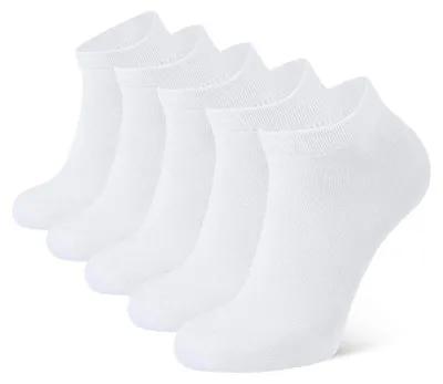 Immagine prodotto di Calzini sportivi da donna e da uomo, calzini alla caviglia, 10 paia, in cotone, traspiranti, bianchi e neri, taglia 39-42