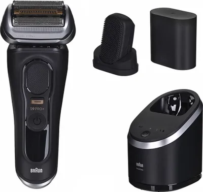 Obrázek produktu pro Braun Series 9 Pro+ 9590cc Wet & Dry, Planžetový holicí strojek, Černá, Baterie, Lithium-ion (Li-ion), 60 min, Krabice