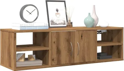 Productafbeelding van Maison Exclusive - Wandkast, ambachtelijk eikenhout, 101x30x29 cm, houtvezel
