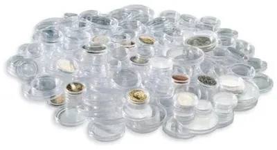 Produktbild von Münzkapsel-Sortiment Euro, 100 Kapseln